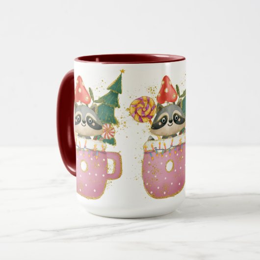 Adorables-kerstdraagtas Mok (Voorkant links)