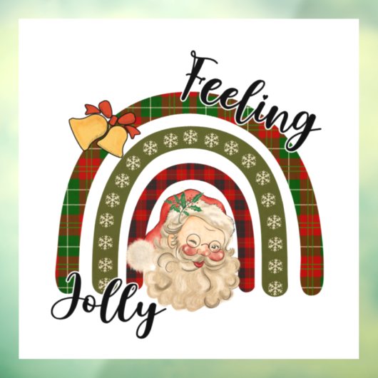 Adorables Kerstfeest Feeling Jolly Raamsticker (Vel 3)