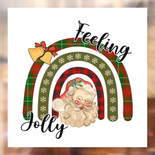 Adorables Kerstfeest Feeling Jolly Raamsticker (Vel 2)