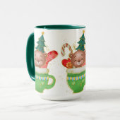 Adorables kerstheerlijke Beer Mok (Voorkant links)