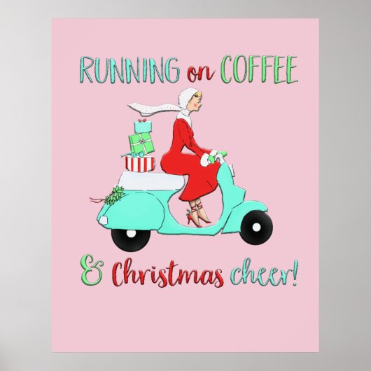 Adorables-kerstkoffie en -room poster (Voorkant)