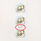 Adorables Kerstman en vrouw Yogamat (Voorkant)