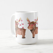 Adorables kerstman met licht koffiemok (Voorkant links)