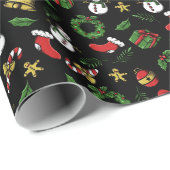 Adorables kerstmannen blazers en kransen cadeaupapier (Rol Hoek)