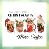 Adorables-kerstmis, alles wat ik voor Kerstmis wil Raamsticker (Vel 3)