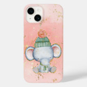 Adorables Kerstmis Baby Elephant Case-Mate iPhone Case (Achterkant)