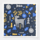 Adorables Kerstmis Scandinavian Style Blue Servet (Voorkant)