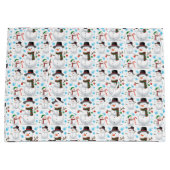 Adorables kerstsneeuwMannen Groot Cadeauzakje (Voorkant)