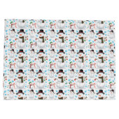 Adorables kerstsneeuwMannen Groot Cadeauzakje (Achterkant)