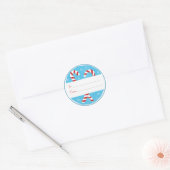 Adorables kerstsnoepkanen Gift Label Stickers (Envelop)