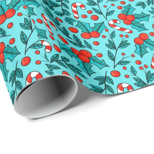 Adorables-kerstsnoeprietjes en kersen cadeaupapier (Rol Hoek)