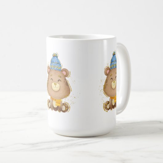 Adorables Kerstwinter Beer Koffee Mok (Voorkant rechts)