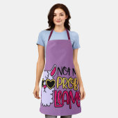 Adorables Lama Love Not My Probllama Paars Schort (Gedragen)