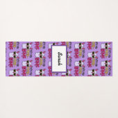 Adorables Lama Love Not My Probllama Paars Yogamat (Achterkant (horizontaal))