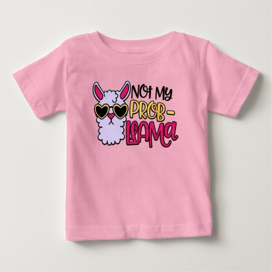 Adorables Liama Love Not My Probllama T-Shirt (Voorkant)
