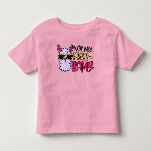 Adorables Liama Love Not My Probllama T-Shirt (Voorkant)