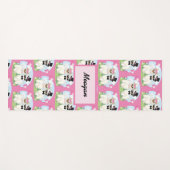 Adorables Llama Love Cute Llama Couple Pink Yogamat (Voorkant (horizontaal))