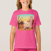 Adorables Llama Love Cute Llama in Desert T-Sh T-shirt (Voorkant)