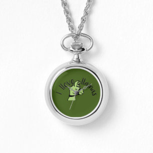 Adorables Llama Love I Llove Llamas Green Horloge
