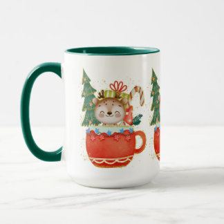 Adorables Mok met kersttweet-rendieren