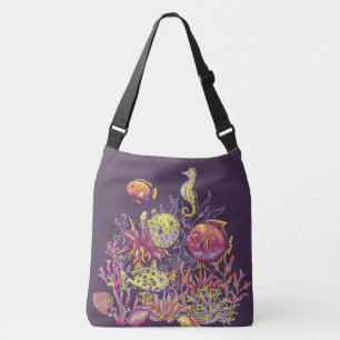 Adorables Ocean Creates Paarse Crossbody Tas