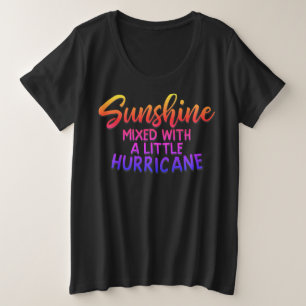 Adorables Quote Sunshine Gemengd Grote Maat T-shirt