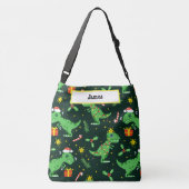 Adorables Schattige Cartoon met kerstmis Dinosaurs Crossbody Tas (Achterkant)