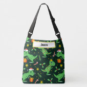 Adorables Schattige Cartoon met kerstmis Dinosaurs Crossbody Tas (Voorkant)