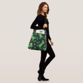 Adorables Schattige Cartoon met kerstmis Dinosaurs Crossbody Tas (Op model)