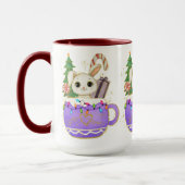 Adorables Schattige kerstbunny-Mok Mok (Links)