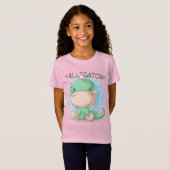 Adorables Schattigee alligator voor kinderen T-shirt (Voorkant volledig)