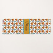 Adorables Skulls Day of the Dead Custom Yogamat (Achterkant (horizontaal))