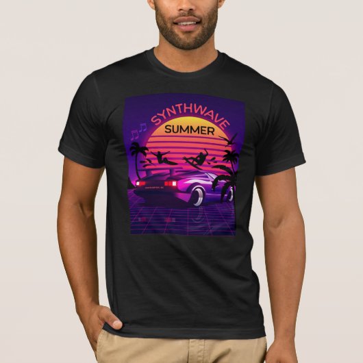 Adorables Synthwave Vaporwave 80s T-Shirt (Voorkant)