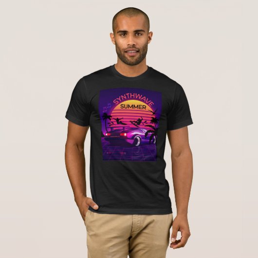 Adorables Synthwave Vaporwave 80s T-Shirt (Voorkant volledig)