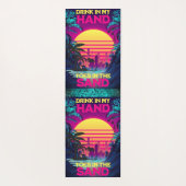 Adorables Synthwave/Vaporwave Retro 80s Yogamat (Achterkant)