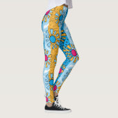 Adorables Synthwave/Vaporwave Style Yoga-Leggings Leggings (Rechts)