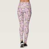 Adorables Synthwave/Vaporwave Style Yoga-Leggings Leggings (Achterkant)