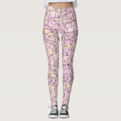 Adorables Synthwave/Vaporwave Style Yoga-Leggings Leggings (Voorkant)