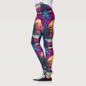 Adorables Synthwave/Vaporwave Style Yoga-Leggings Leggings (Links)