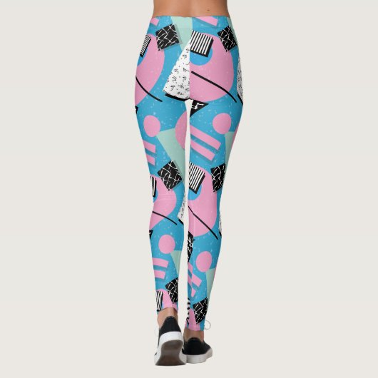 Adorables Synthwave/Vaporwave Style Yoga-Leggings Leggings (Achterkant)