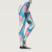 Adorables Synthwave/Vaporwave Style Yoga-Leggings Leggings (Rechts)