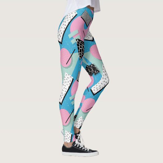Adorables Synthwave/Vaporwave Style Yoga-Leggings Leggings (Rechts)