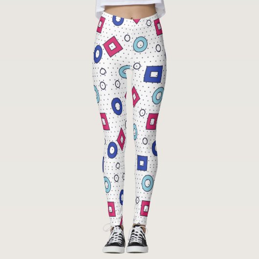 Adorables Synthwave/Vaporwave Style Yoga-Leggings Leggings (Voorkant)