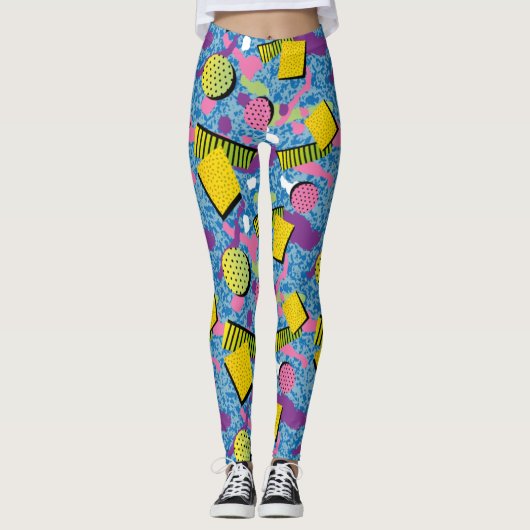 Adorables Synthwave/Vaporwave Style Yoga-Leggings Leggings (Voorkant)