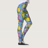Adorables Synthwave/Vaporwave Style Yoga-Leggings Leggings (Rechts)