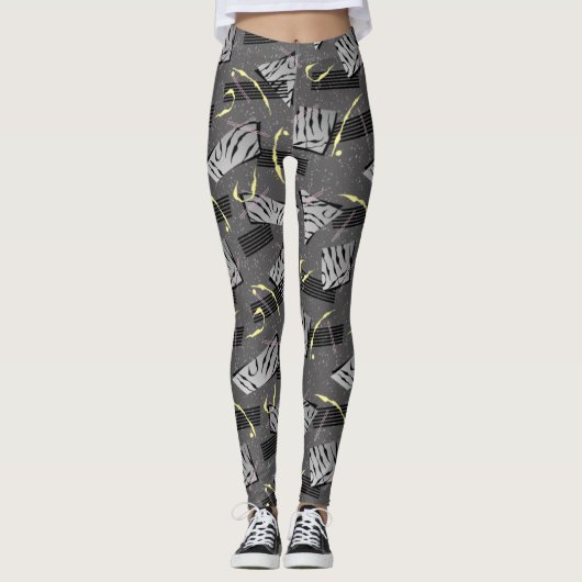 Adorables Synthwave/Vaporwave Style Yoga-Leggings Leggings (Voorkant)