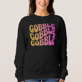 Adorables Thanksgiving Gobble Gobble Gobble Trui (Voorkant)