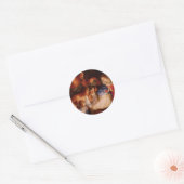 Adoratie-van-baby-Jesus-by-shepherds-reni Ronde Sticker (Envelop)