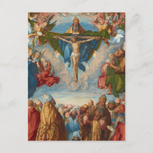 Adoratie van de driedaagse details door Albrecht D Briefkaart