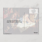 Adoratie van de herder door Gerard van Honthorst Briefkaart (Achterkant)